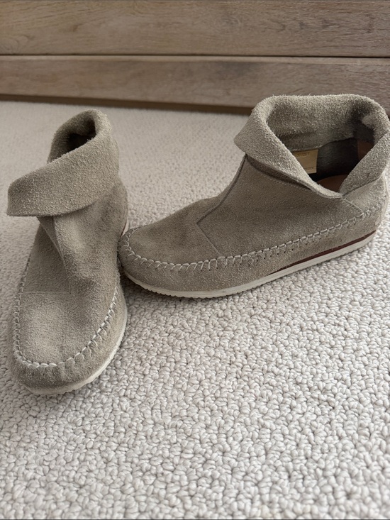 rag & bone Shoes - Rag & Bone Suede Moccasin Booties in Taupe